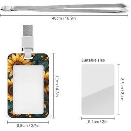 Sunflower Garden Lanyard ID Badge